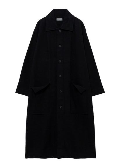 WOOL RING SOFT STAND COLOR COAT
