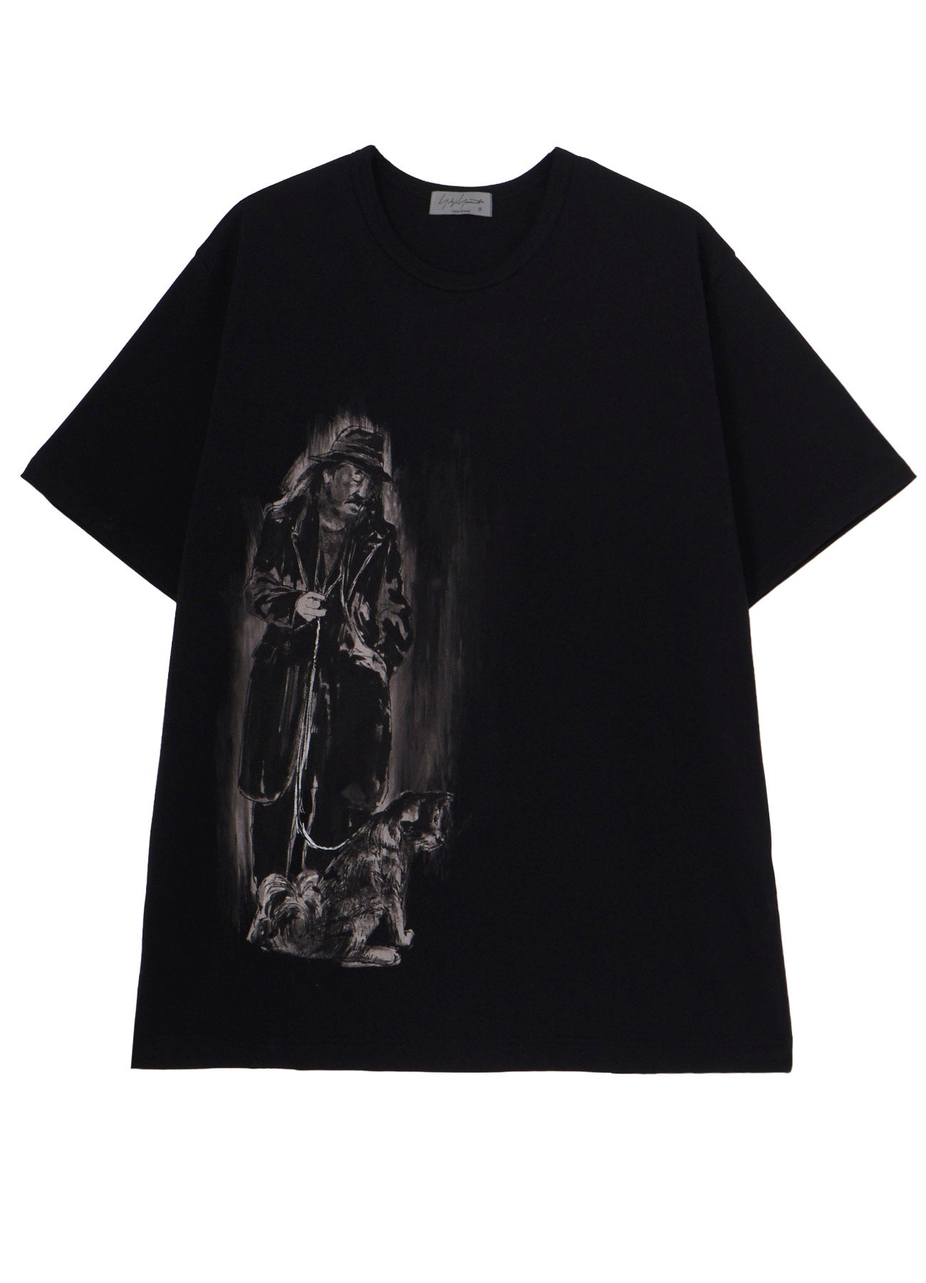 COTTON SINGLE JERSEY ROUND NECK SHORT SLV – THE SHOP YOHJI YAMAMOTO