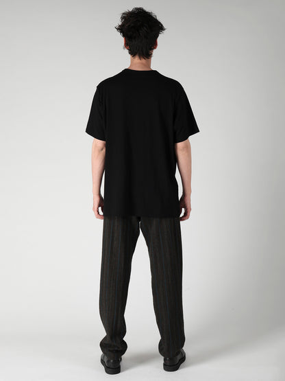 COTTON SINGLE JERSEY ROUND NECK SHORT SLV