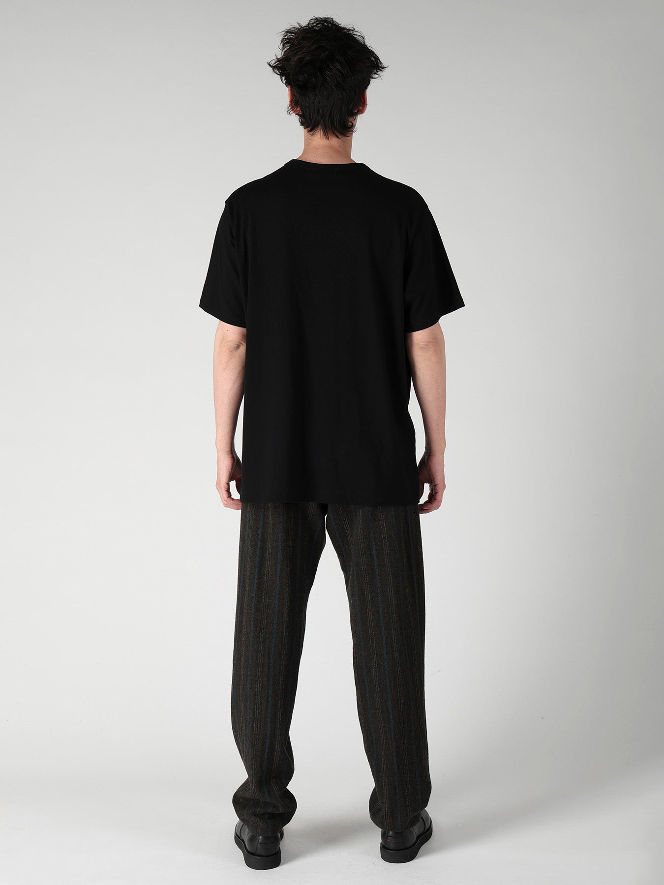 COTTON SINGLE JERSEY ROUND NECK SHORT SLV – THE SHOP YOHJI YAMAMOTO