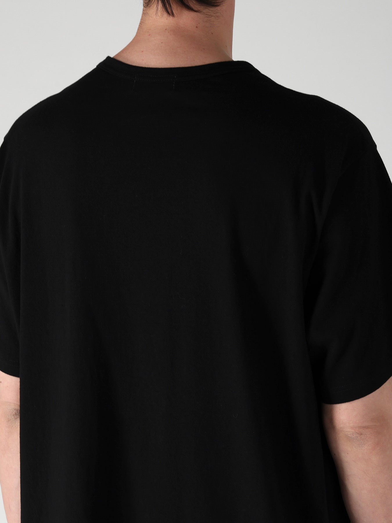COTTON SINGLE JERSEY ROUND NECK SHORT SLV – THE SHOP YOHJI YAMAMOTO