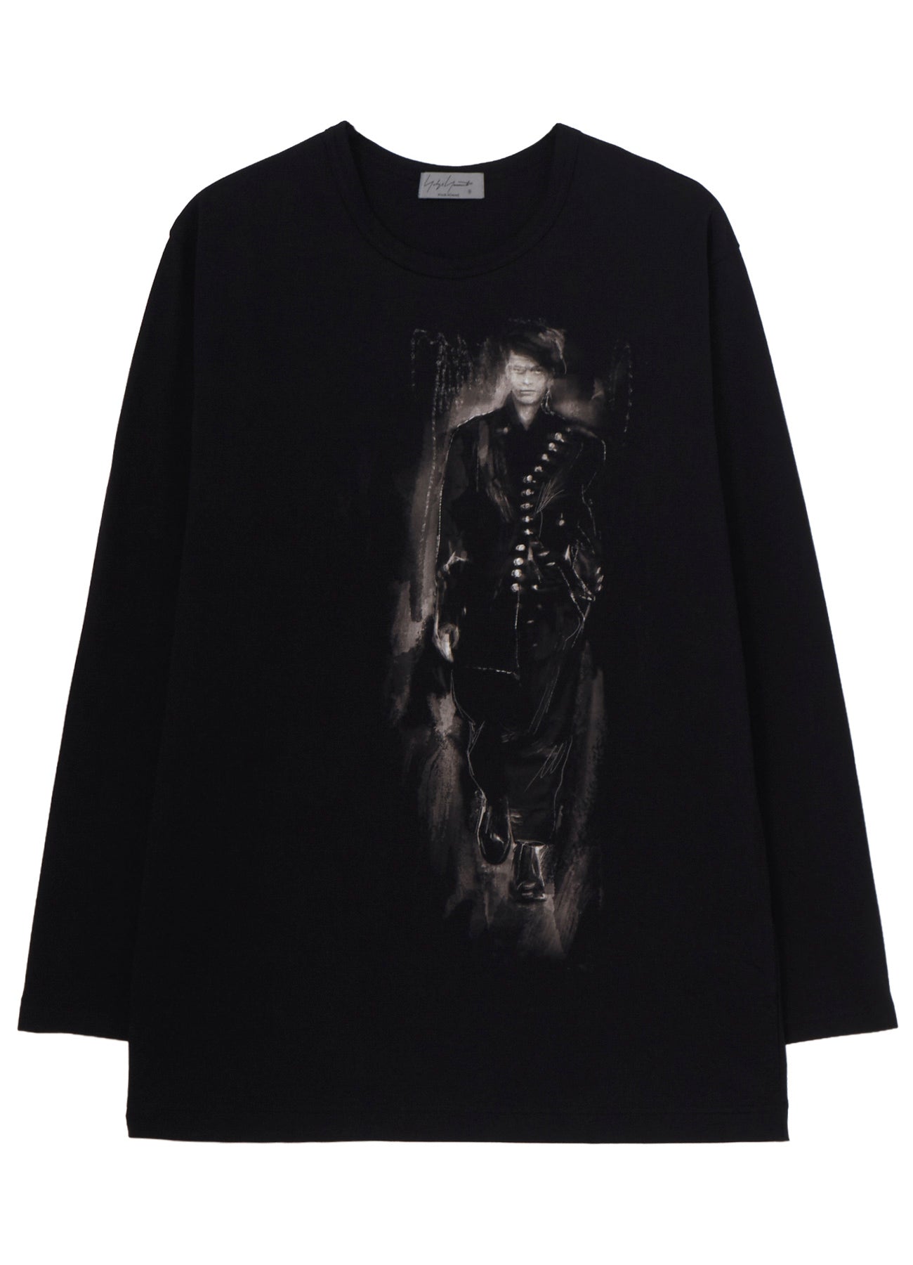 COTTON SINGLE JERSEY ROUND NECK LONG SLV/ PT-A