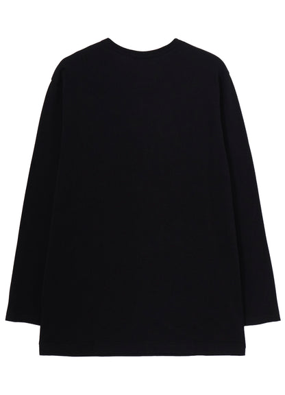 COTTON SINGLE JERSEY ROUND NECK LONG SLV/ PT-A