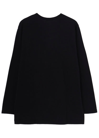 COTTON SINGLE JERSEY ROUND NECK LONG SLV/ PT-B