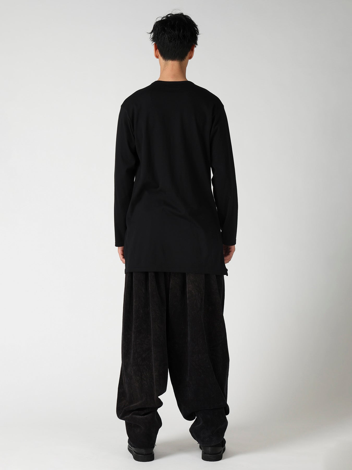 COTTON SINGLE JERSEY SIDE SLIT LONG SLEEVE PT – THE SHOP YOHJI