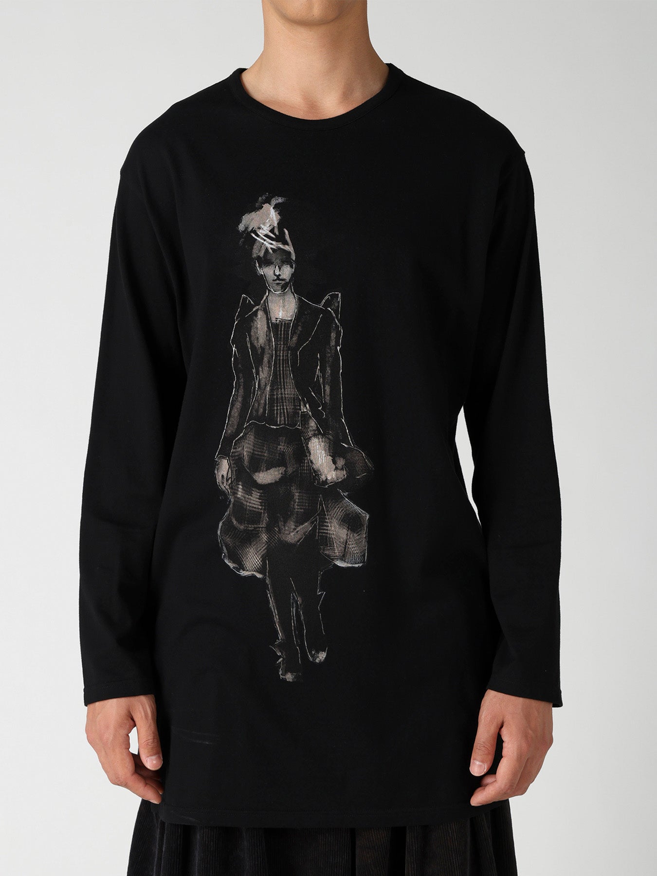 COTTON SINGLE JERSEY SIDE SLIT LONG SLEEVE PT – THE SHOP YOHJI