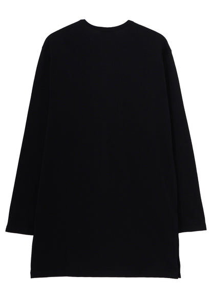 COTTON SINGLE JERSEY SIDE SLIT LONG SLEEVE PT