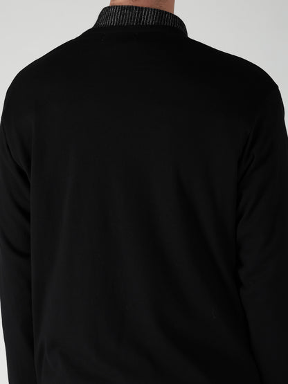SINGLE JERSEY HENRY NECK LONG SLEEVE C/S