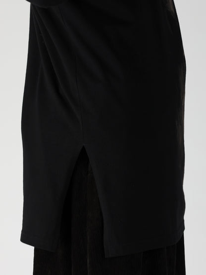 SINGLE JERSEY HENRY NECK LONG SLEEVE C/S