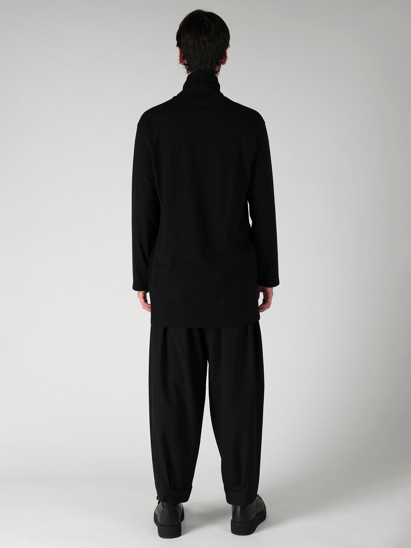 COTTON SINGLE JERSEY TURTLE NECK LONG SLEEVE/ PT – THE SHOP YOHJI