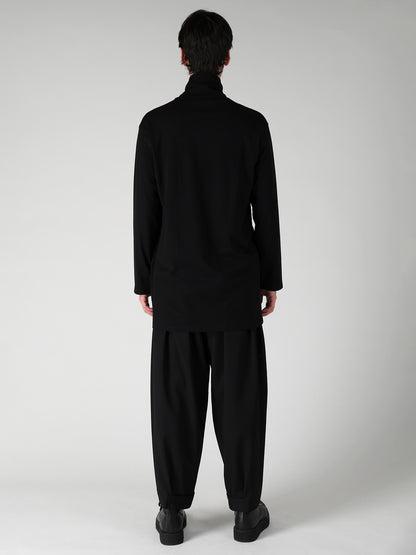 COTTON SINGLE JERSEY TURTLE NECK LONG SLEEVE/ PT