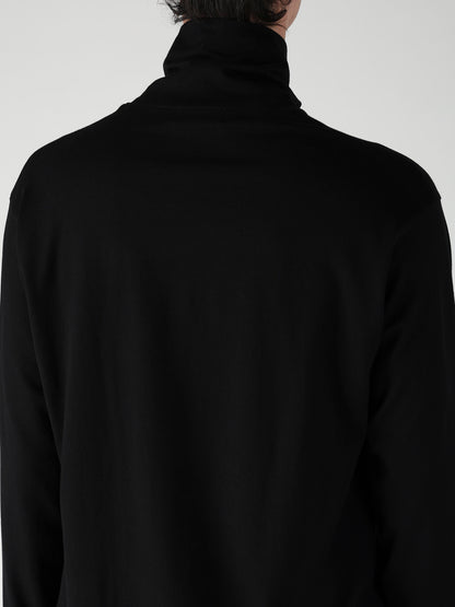 COTTON SINGLE JERSEY TURTLE NECK LONG SLEEVE/ PT