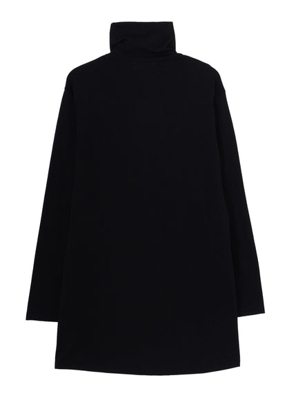 COTTON SINGLE JERSEY TURTLE NECK LONG SLEEVE/ PT