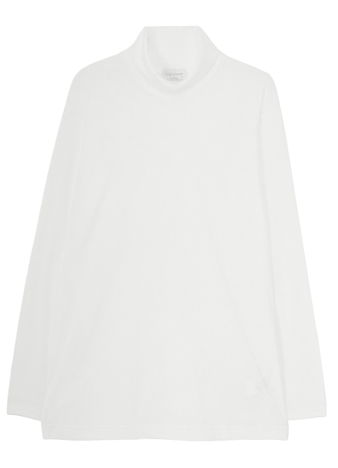SOFT SINGLE JERSEY TURTLE NECK LONG SLEEVE TEE