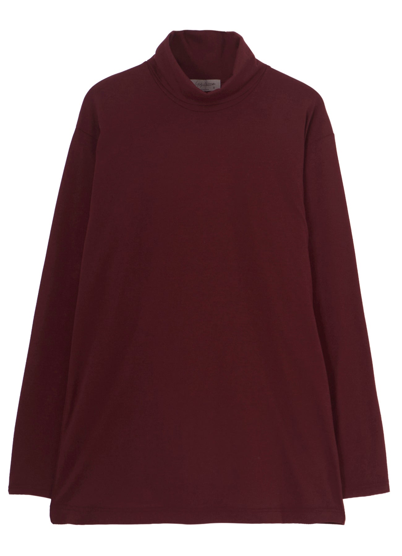 SOFT SINGLE JERSEY TURTLE NECK LONG SLEEVE TEE