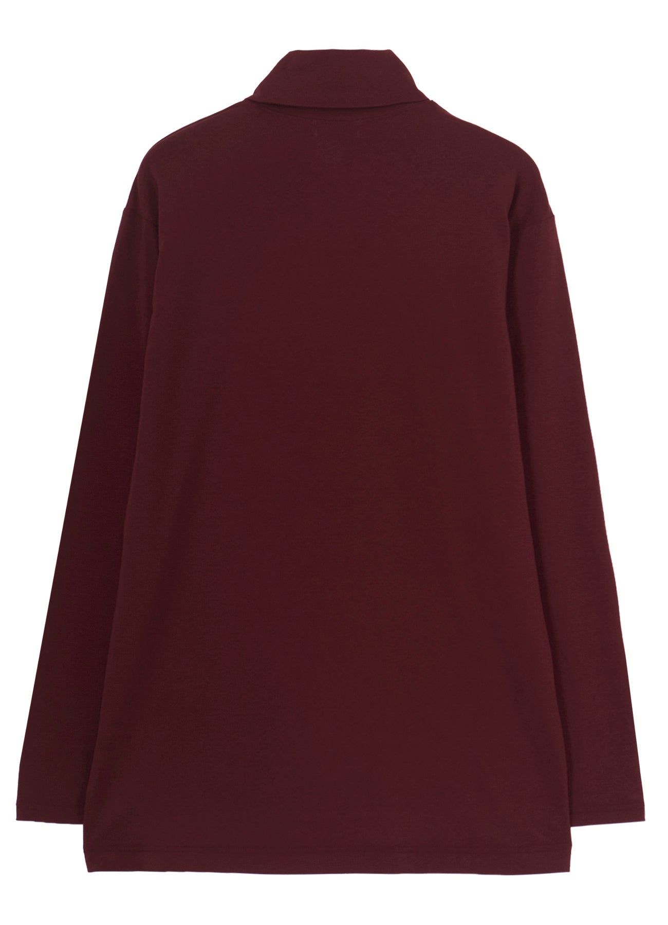 SOFT SINGLE JERSEY TURTLE NECK LONG SLEEVE TEE