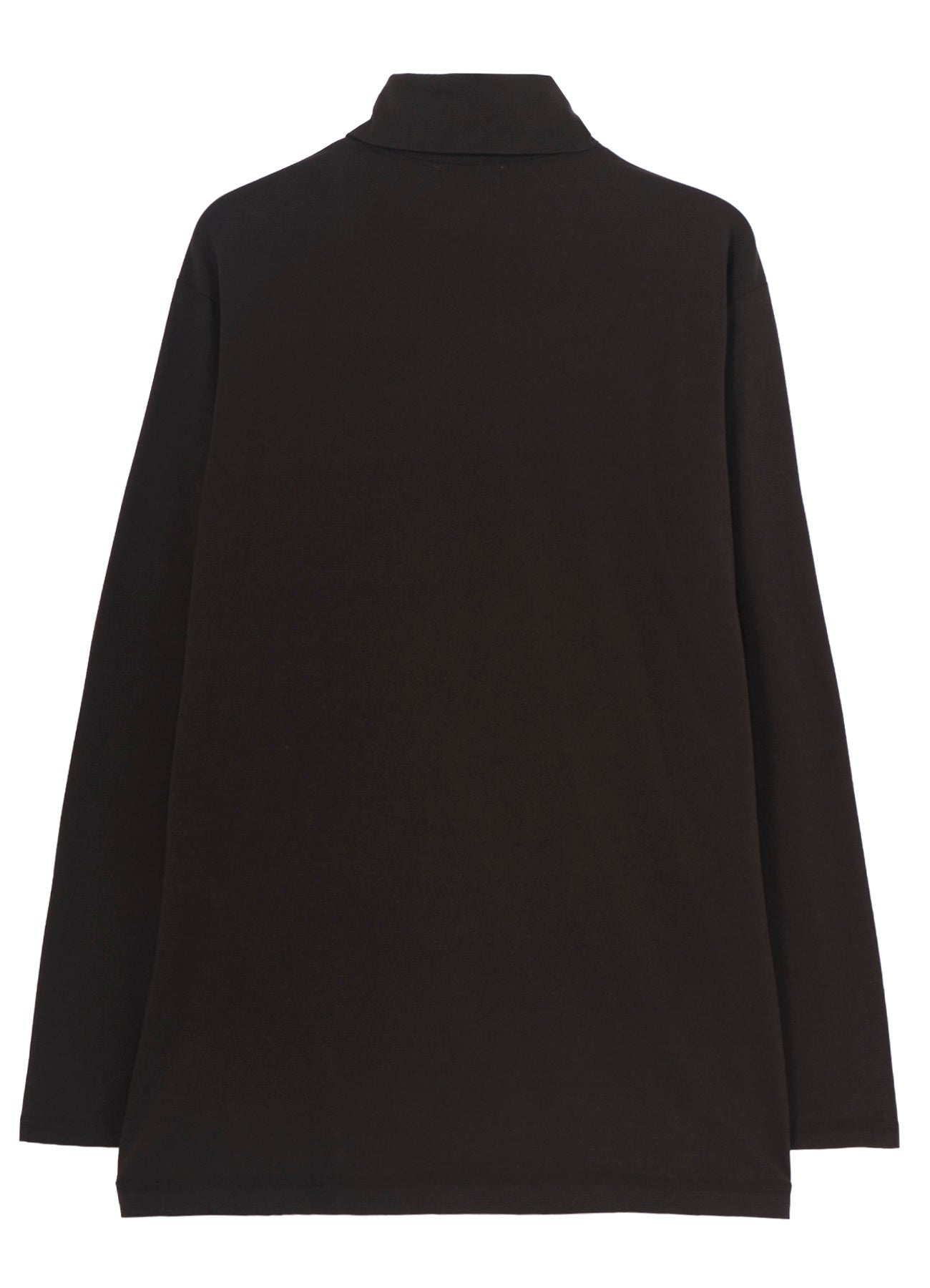 SOFT SINGLE JERSEY TURTLE NECK LONG SLEEVE TEE
