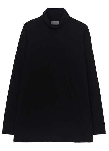 SOFT SINGLE JERSEY TURTLE NECK LONG SLEEVE TEE