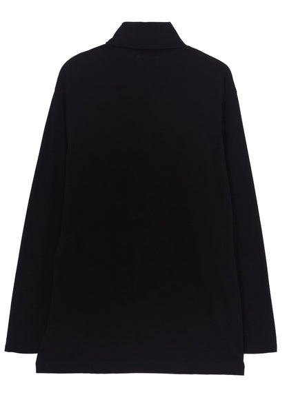 SOFT SINGLE JERSEY TURTLE NECK LONG SLEEVE TEE