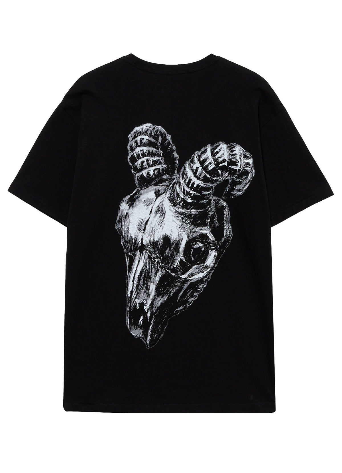 GOTHIC GOAT HEAD PRINTED TEE