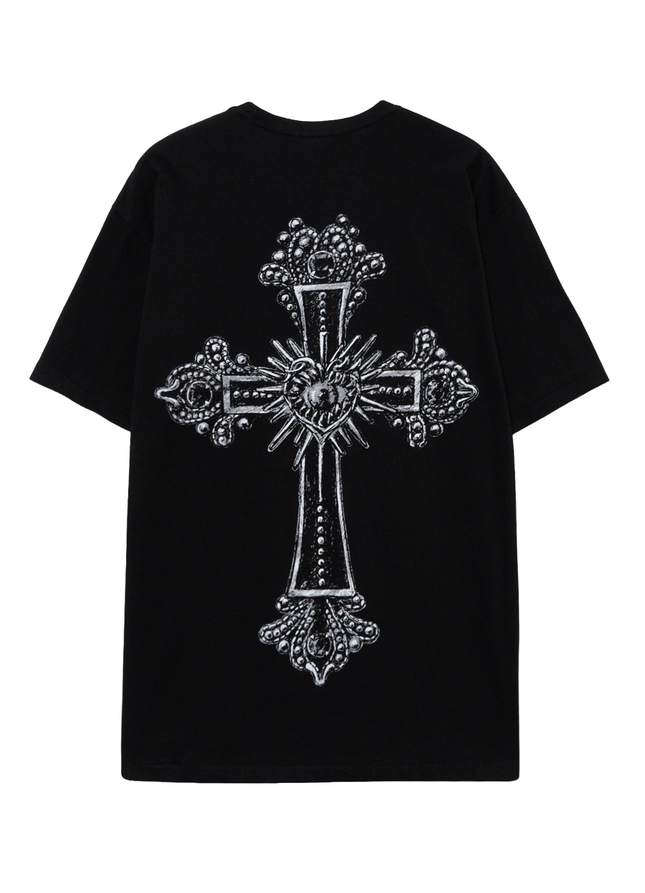 GOTHIC ANTIQUE CROSS PRINTED TEE – THE SHOP YOHJI YAMAMOTO