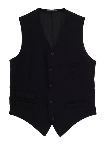 WOOL GABARDINE CHANGE POCKET VEST
