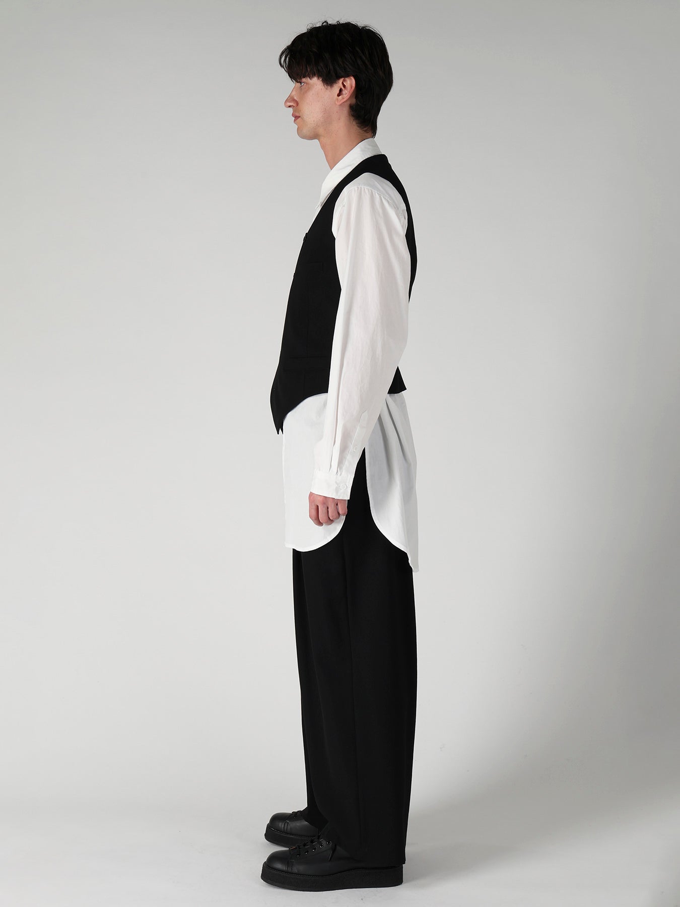WOOL GABARDINE CHANGE POCKET VEST – THE SHOP YOHJI YAMAMOTO
