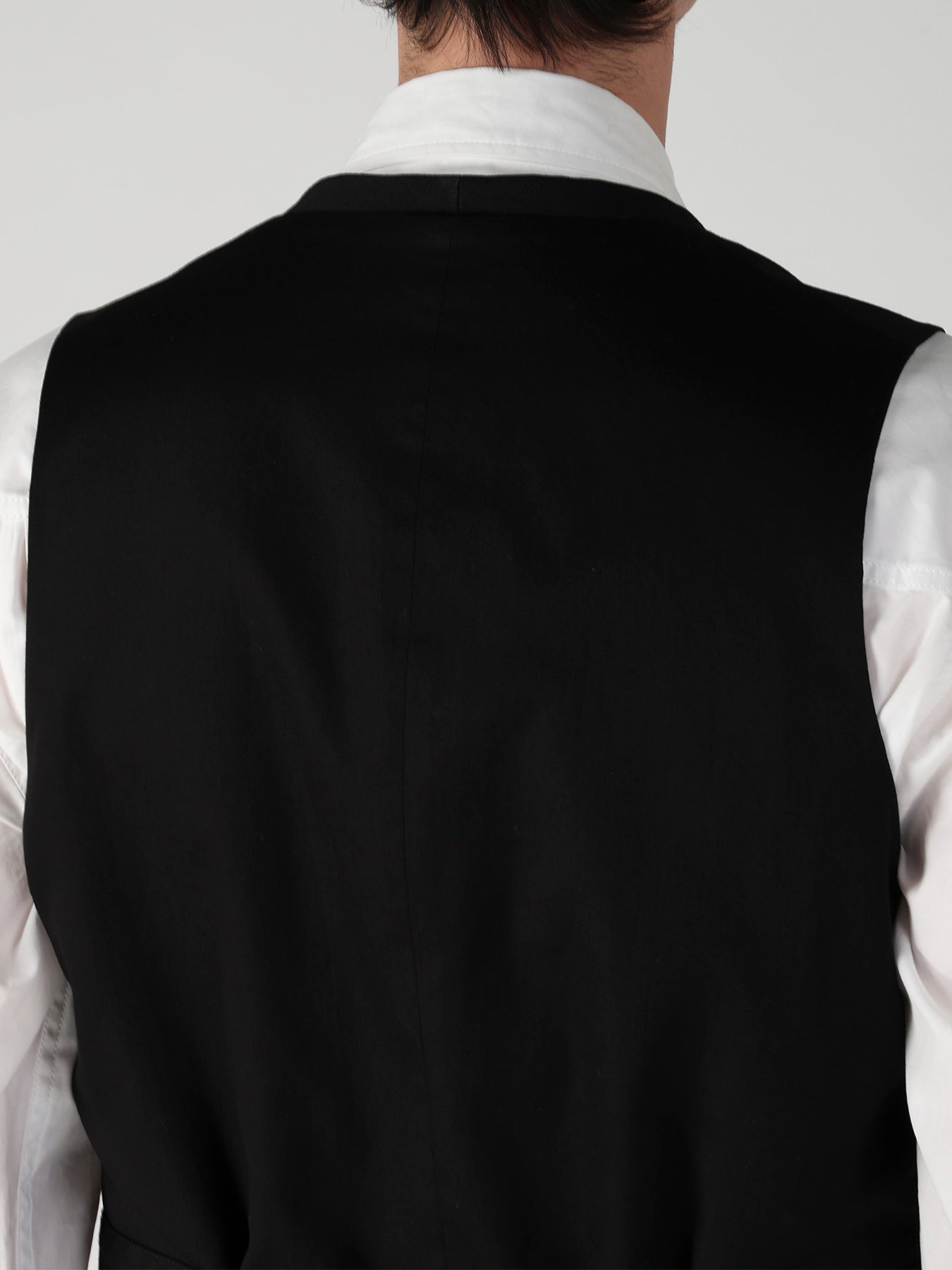 WOOL GABARDINE CHANGE POCKET VEST