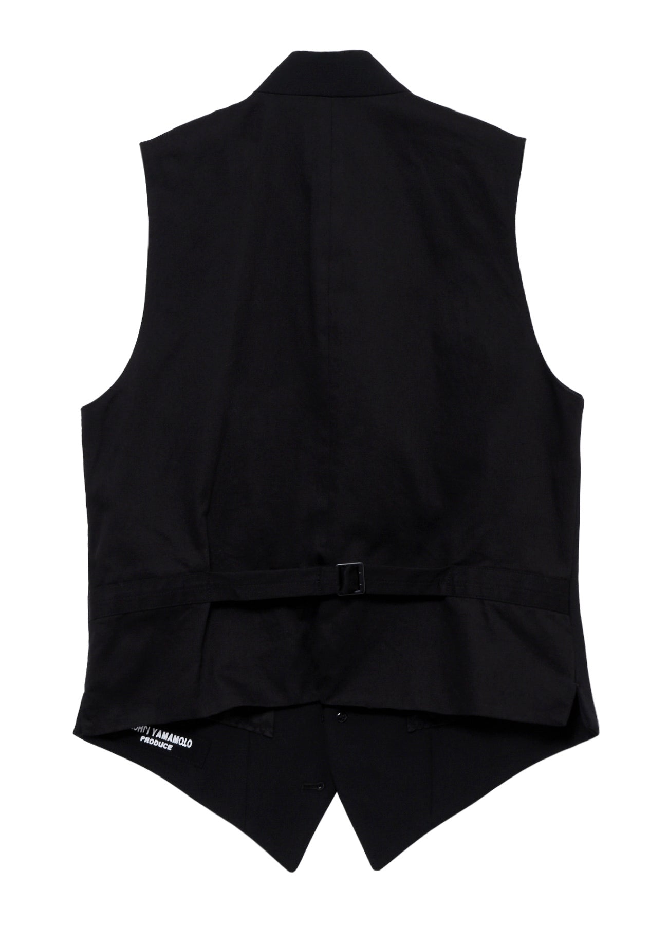 WOOL GABARDINE LAYERD LAPEL VEST – THE SHOP YOHJI YAMAMOTO
