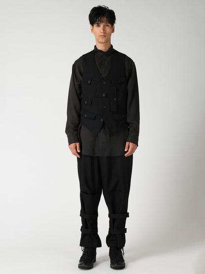 ARMY GABARDINE MULTI POCKET VEST