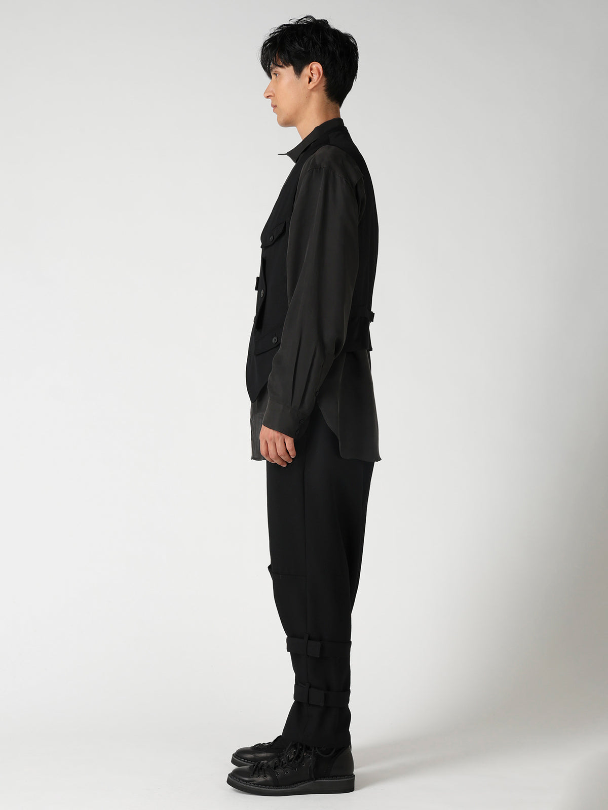ARMY GABARDINE MULTI POCKET VEST