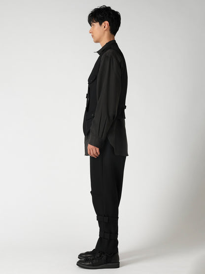 ARMY GABARDINE MULTI POCKET VEST