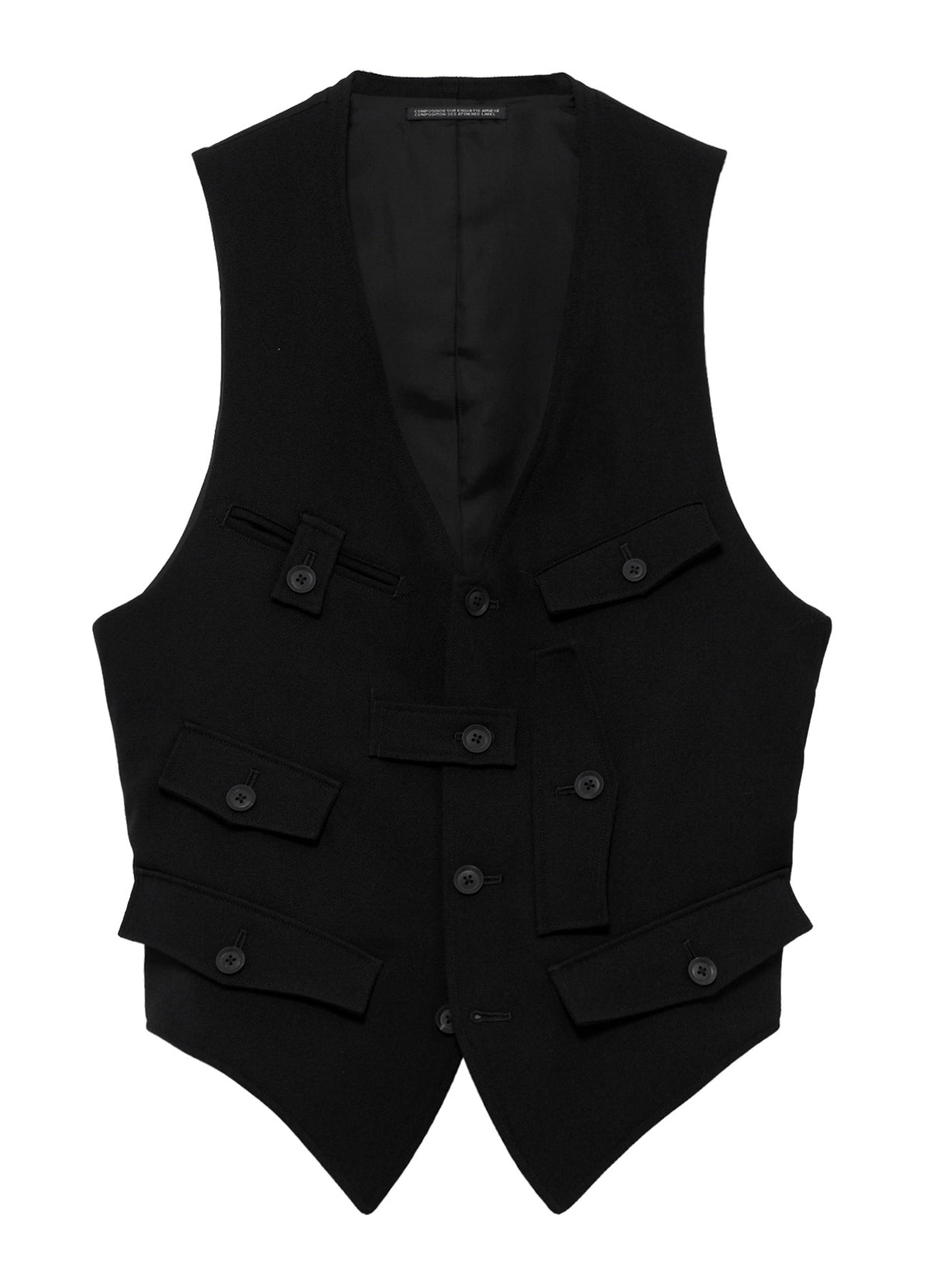 ARMY GABARDINE MULTI POCKET VEST