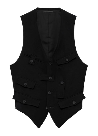 ARMY GABARDINE MULTI POCKET VEST