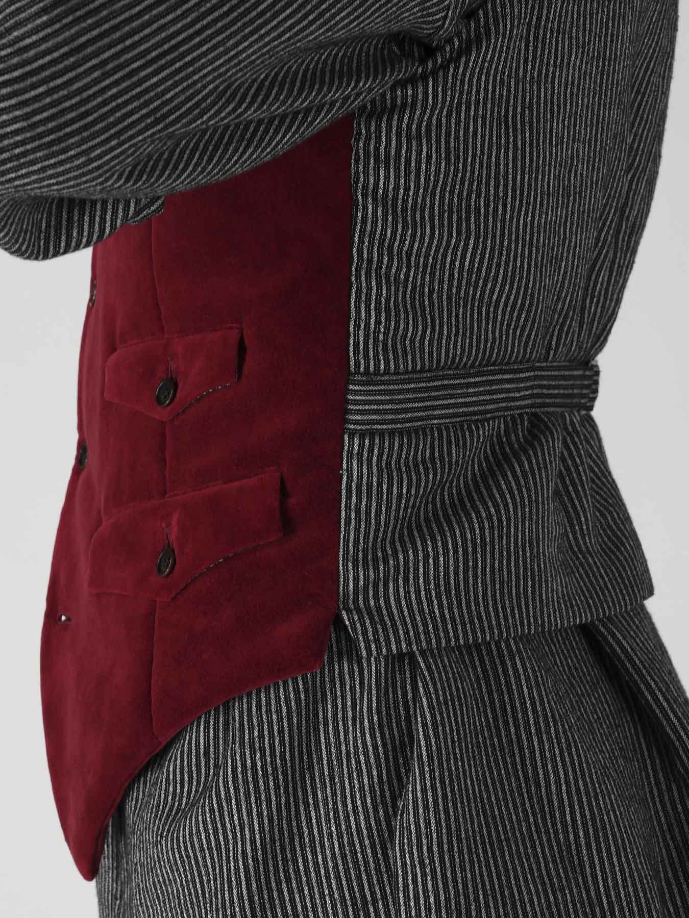 COTTON VELVETEEN CORDUROY 5P PADDED VEST