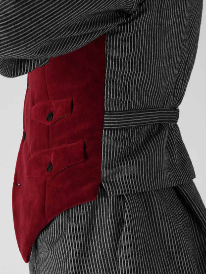 COTTON VELVETEEN CORDUROY 5P PADDED VEST