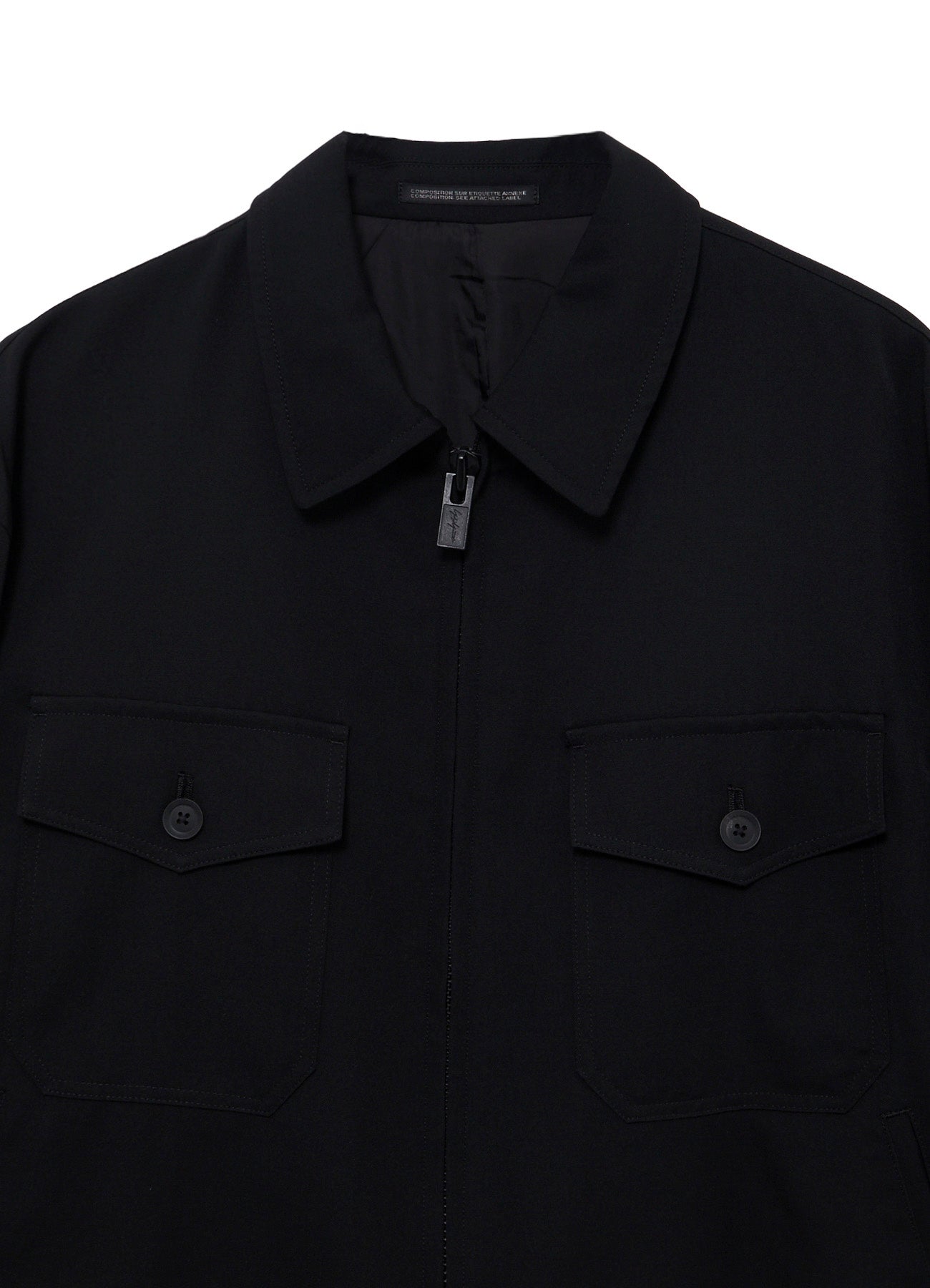 WOOL GABARDINE OUTER POCKET BLOUSON