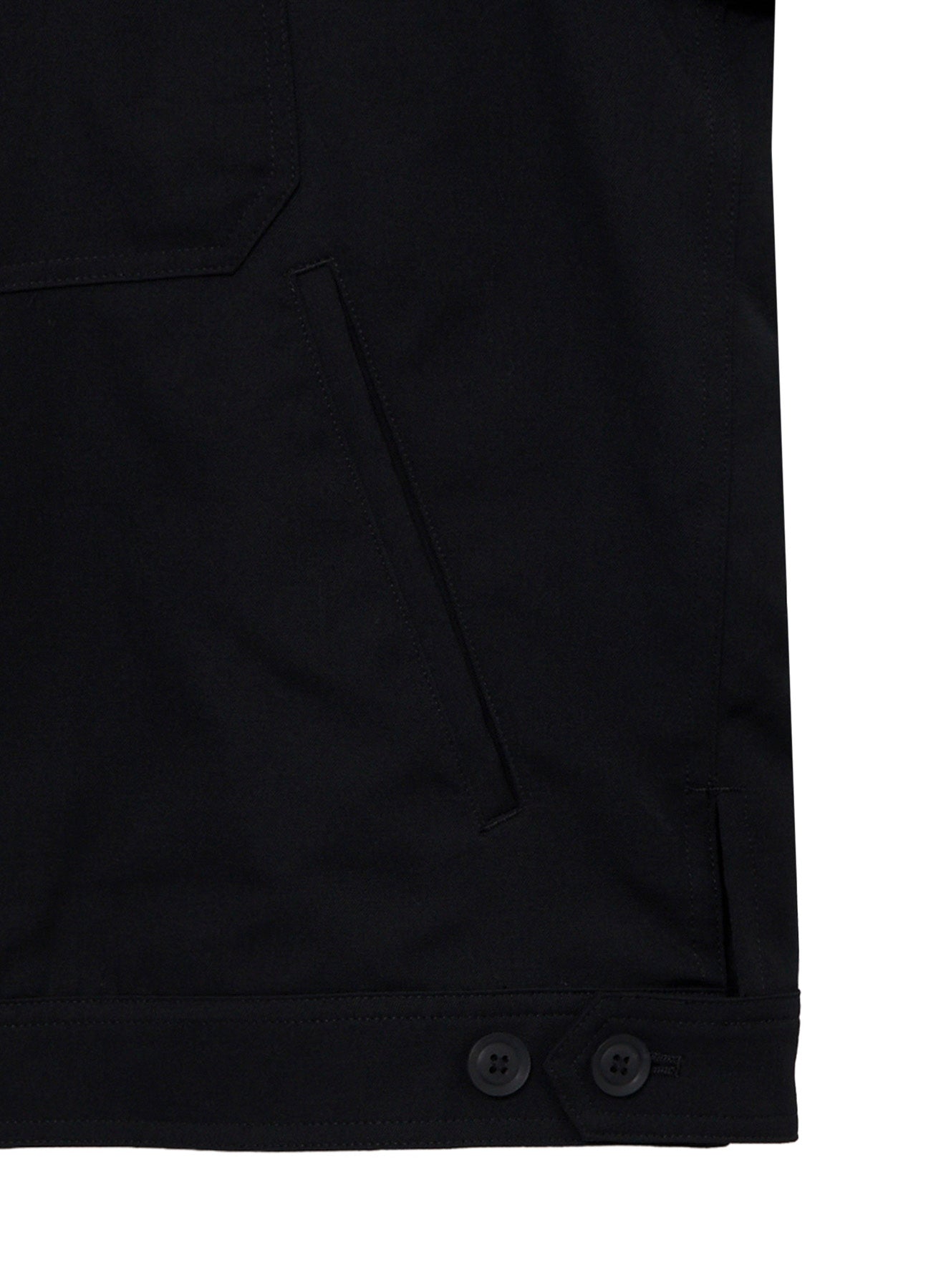 WOOL GABARDINE OUTER POCKET BLOUSON