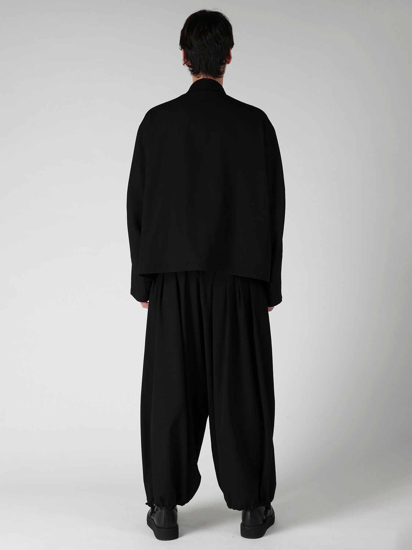 WOOL GABARDINE OUTER POCKET BLOUSON