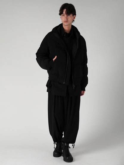 TA TUXEDO HOODIE DOWN JACKET