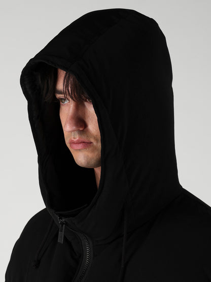 TA TUXEDO HOODIE DOWN JACKET