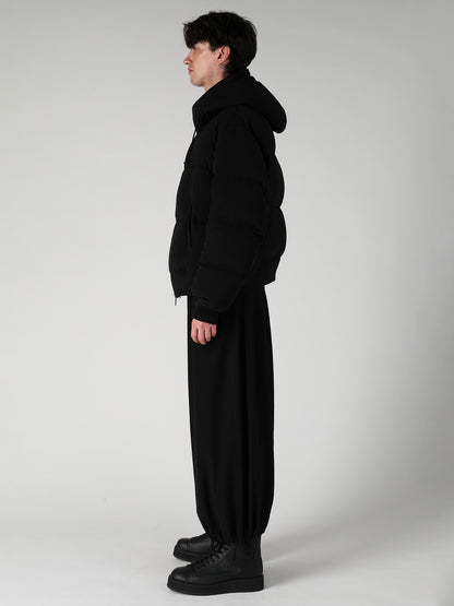 TA TUXEDO HOODIE DOWN JACKET