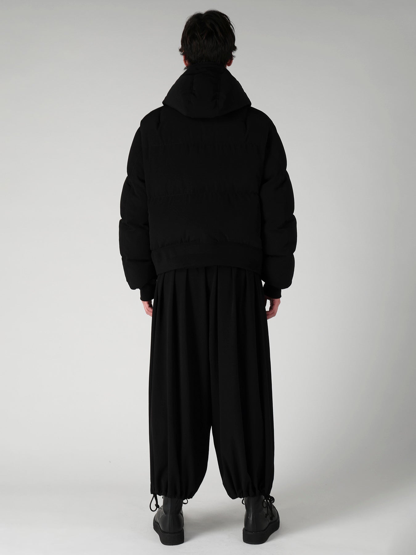 TA TUXEDO HOODIE DOWN JACKET