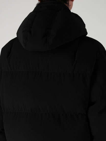 TA TUXEDO HOODIE DOWN JACKET