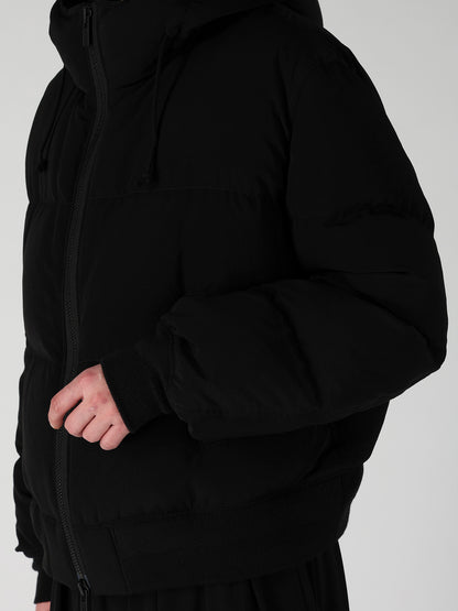TA TUXEDO HOODIE DOWN JACKET