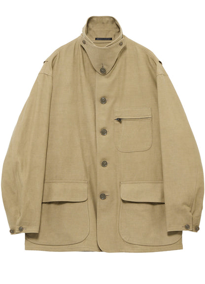 SLUB SATIN HUNTING BLOUSON