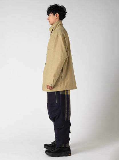 SLUB SATIN HUNTING BLOUSON