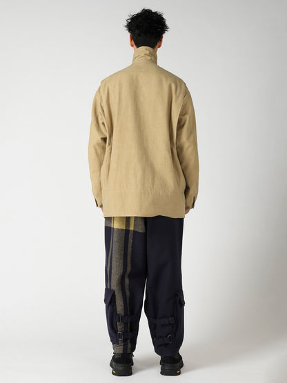 SLUB SATIN HUNTING BLOUSON