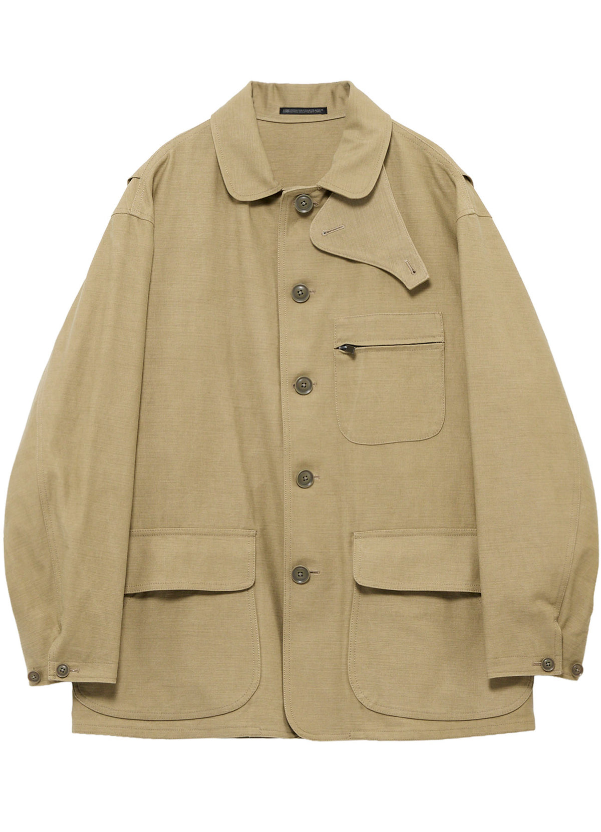 SLUB SATIN HUNTING BLOUSON