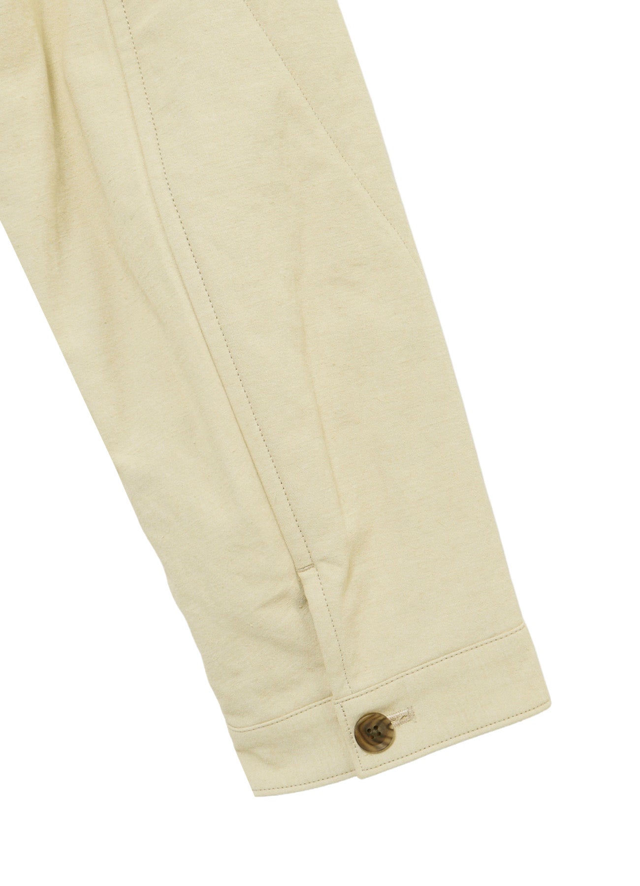 COTTON HEMP BACK SATIN PADDED ZIP BLOUSON